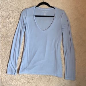 Light Blue Long Sleeve Top